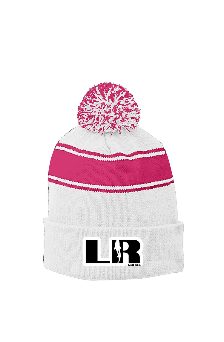 Striper Pom Beanie