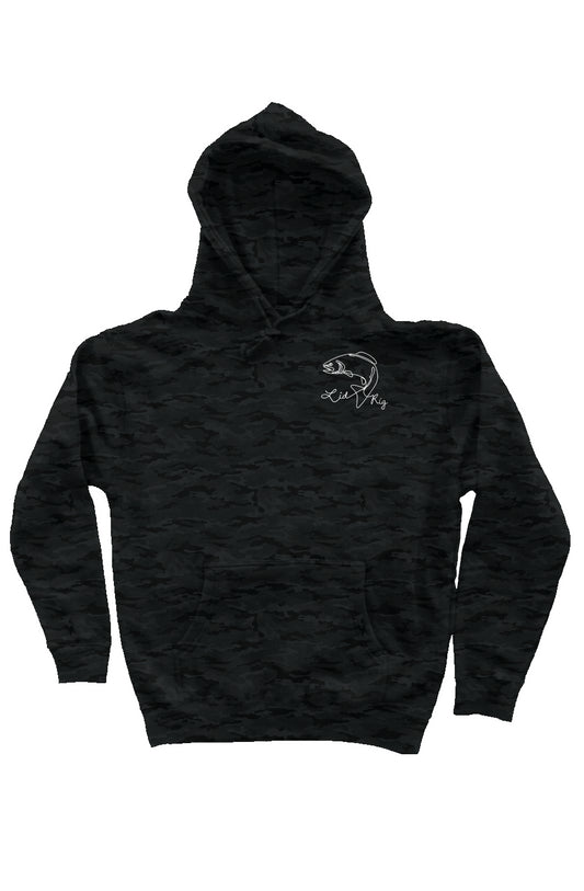 Black Camo Trout Lines Hoodie