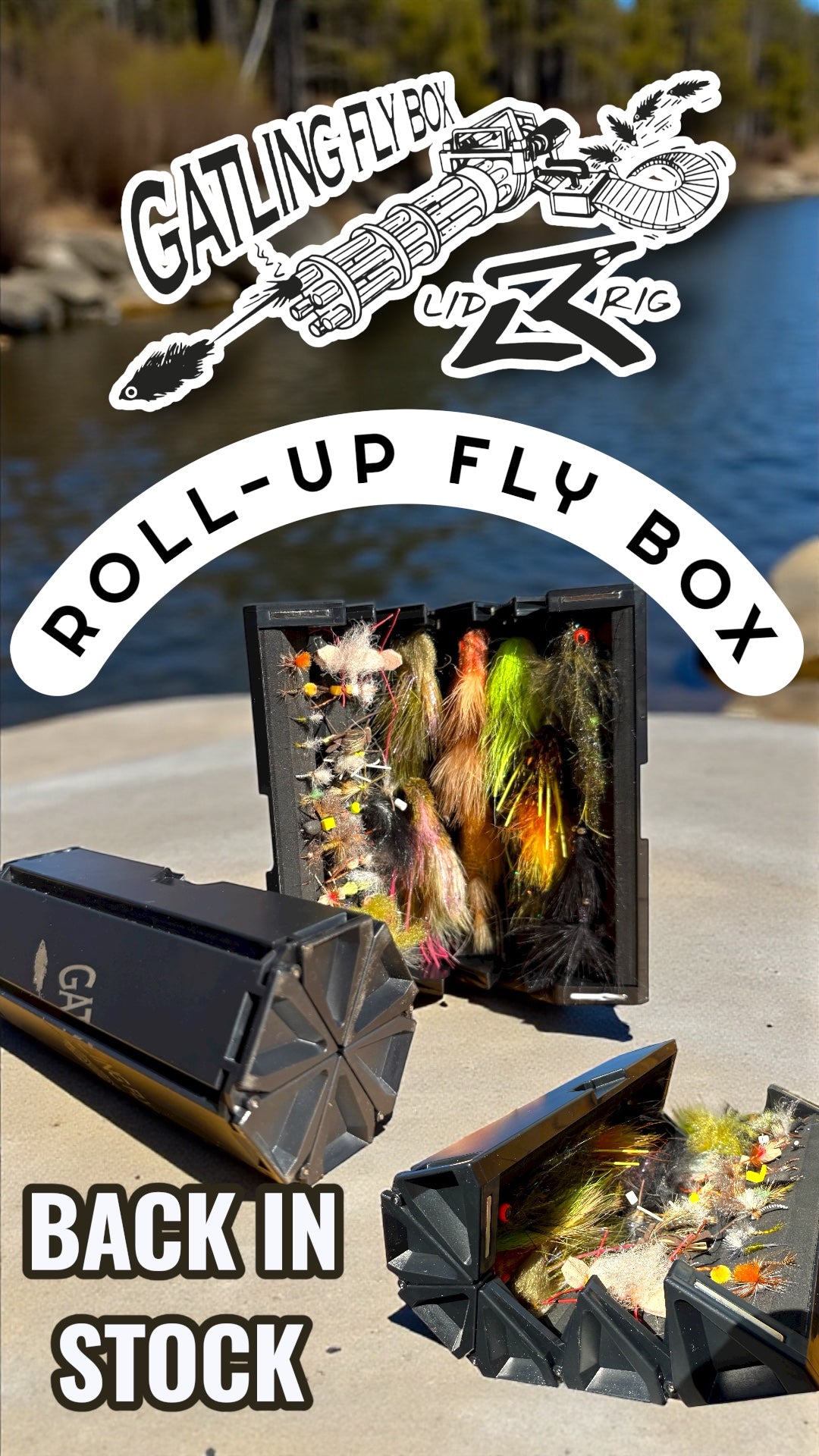 ge roller type fly tackle box Gatling Fly Box