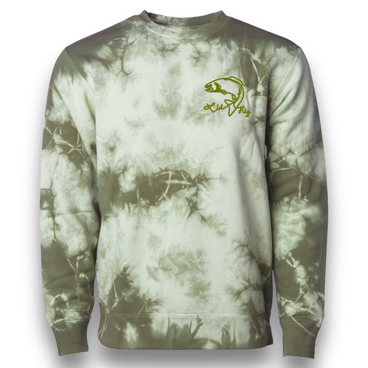 Tie Dye Olive Crew Neck